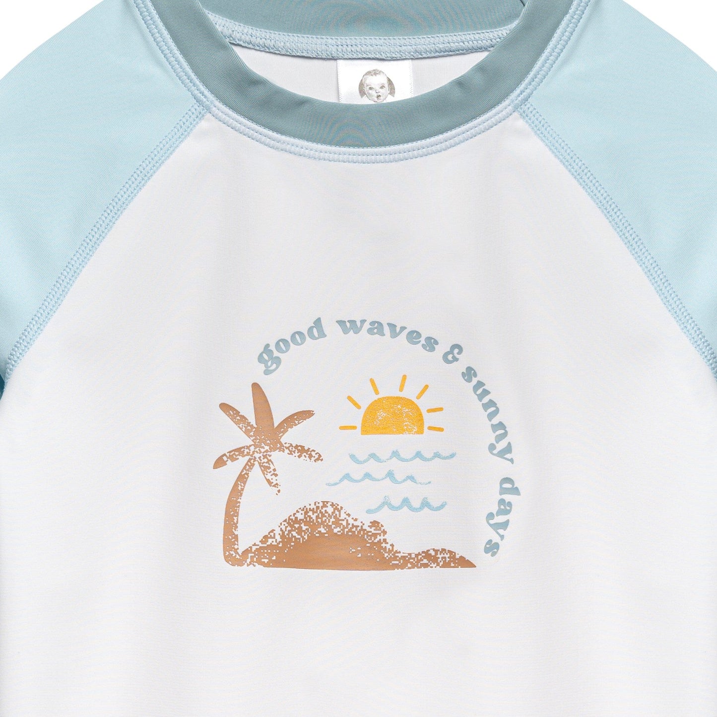 2-Piece Baby & Toddler Boys UPF 50+ Surf Rash Guard & Swim Trunks Set